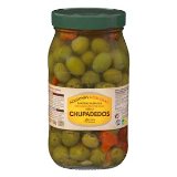 Aceitunas verdes Chupadedos Huerta de Barros partidas aliñadas