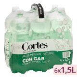 Agua mineral con gas grande Cortes