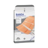 Bandas adhesivas fijación fuerte color beige Deliplus para cortar