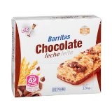 Barritas de cereales y chocolate con leche Hacendado