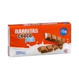 Barritas de chocolate con leche Hacendado rellenas de leche