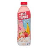 Bebida láctea sabor fresa y plátano +Proteínas Hacendado 0% MG 0% azúcares añadidos 17,4 g proteínas