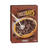 Cereales copos de trigo Chocodays Hacendado con chocolate