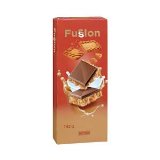 Chocolate con leche Fussion Hacendado relleno de galleta caramelizada