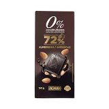 Chocolate negro 72% de cacao Hacendado con almendras enteras