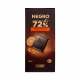 Chocolate negro 72% cacao Hacendado con trozos de naranja