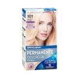 Coloración permanente 101 rubio platino ceniza Colorcor