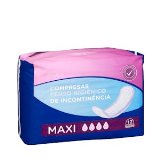 Compresa de incontinencia maxi Deliplus sin alas