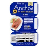 Filetes de anchoa en aceite de girasol Hacendado