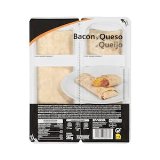 Flautas de bacón y queso