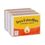 Fósforos de madera largos Tres Estrellas