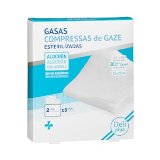 Gasas esterilizadas de algodón 100% hidrófilo Deliplus