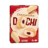 Helado Dochi cheesecake Hacendado con salsa de frambuesa