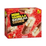 Mini helado sándwich sabor vainilla y cookie Hacendado
