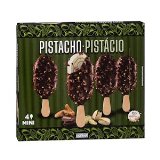 Mini helado bombón vegetal pistacho Hacendado a base de anacardos