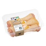 Jamoncitos de pollo certificado alimentado con un 50% de maíz