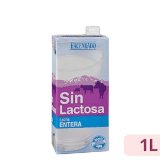 Leche entera sin lactosa Hacendado