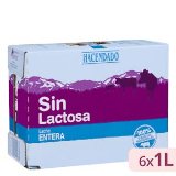 Leche entera sin lactosa Hacendado