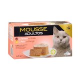 Mousse con ternera y pollo gato adulto Delikuit