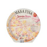Pizza masa fina jamón Hacendado ultracongelada