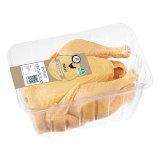 Pollo certificado entero alimentado con un 50% de maíz