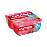 Postre lácteo con fresa +Proteínas Hacendado 0% MG 10 g proteínas