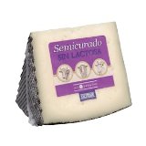 Queso semicurado sin lactosa mezcla Hacendado