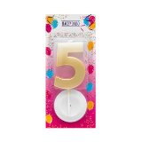 Vela de cumpleaños 5 Hacendado