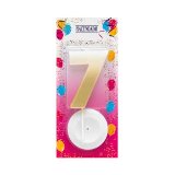Vela de cumpleaños 7 Hacendado