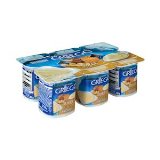 Yogur griego dulce Hacendado con dulce de leche, galleta y plátano